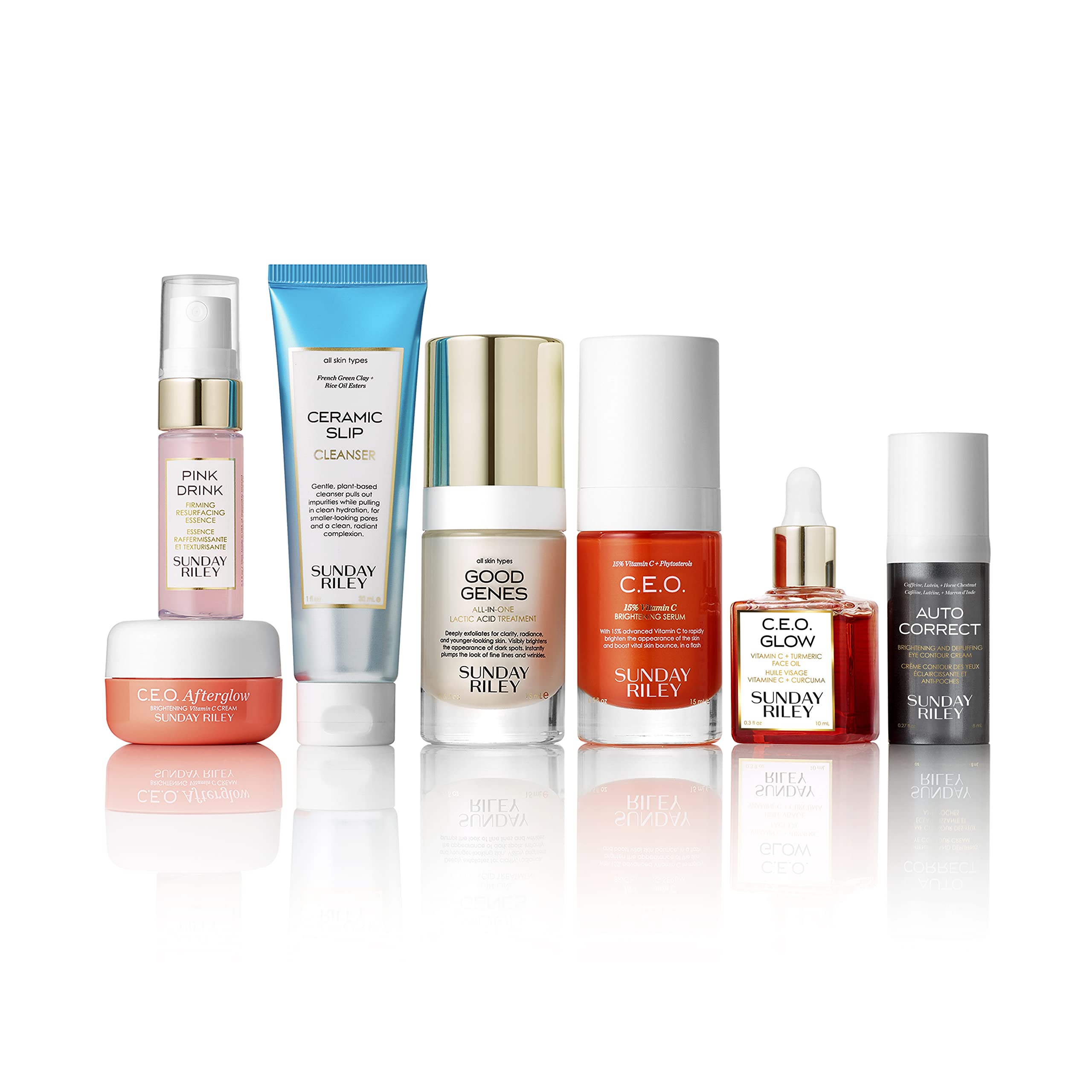 Sunday Riley Wake Up With Me Complete Brightening Morning Skincare Set
